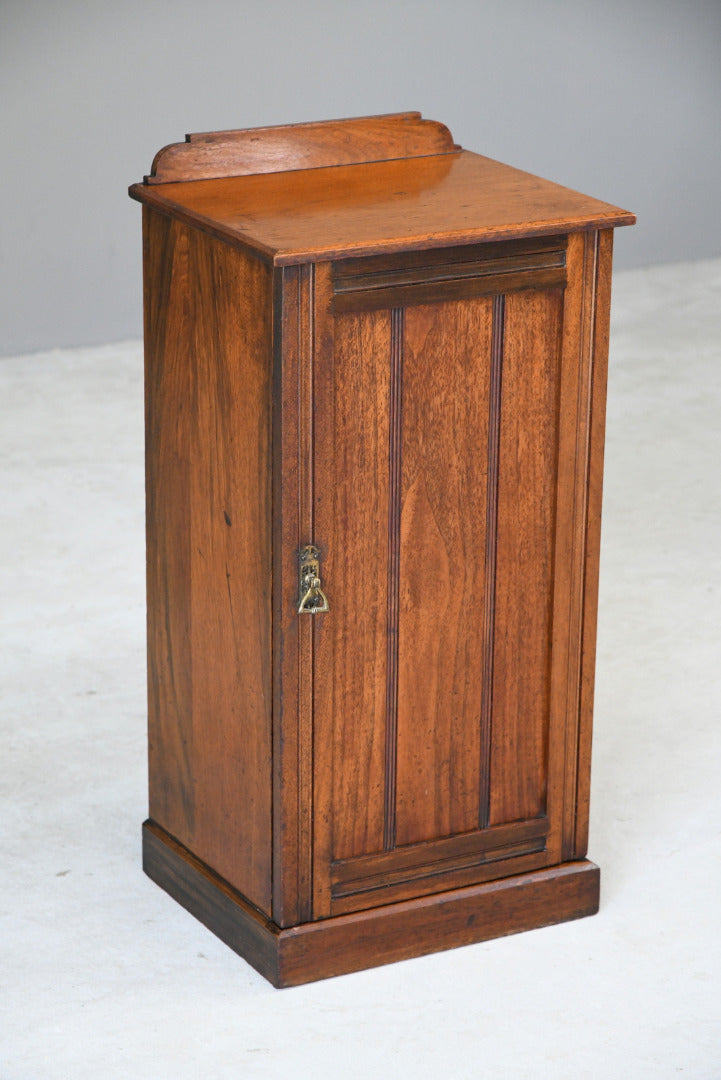 Antique Edwardian Walnut Bedside Cabinet