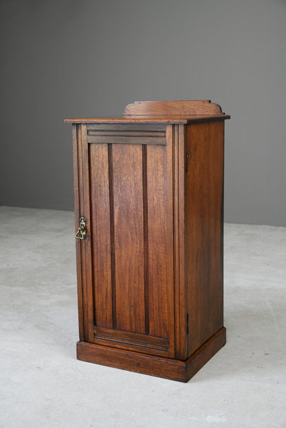 Antique Edwardian Walnut Bedside Cabinet