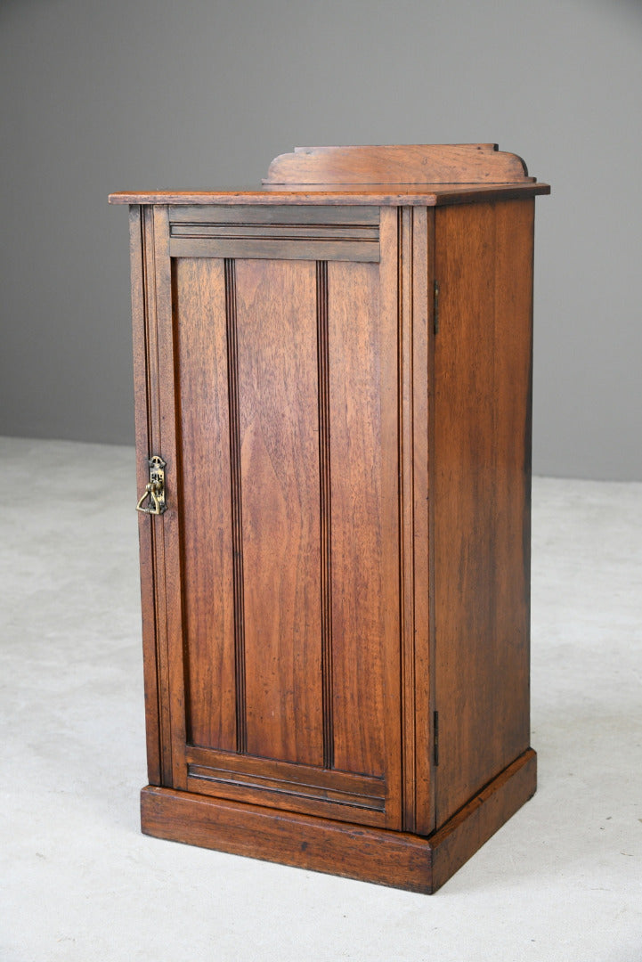 Antique Edwardian Walnut Bedside Cabinet