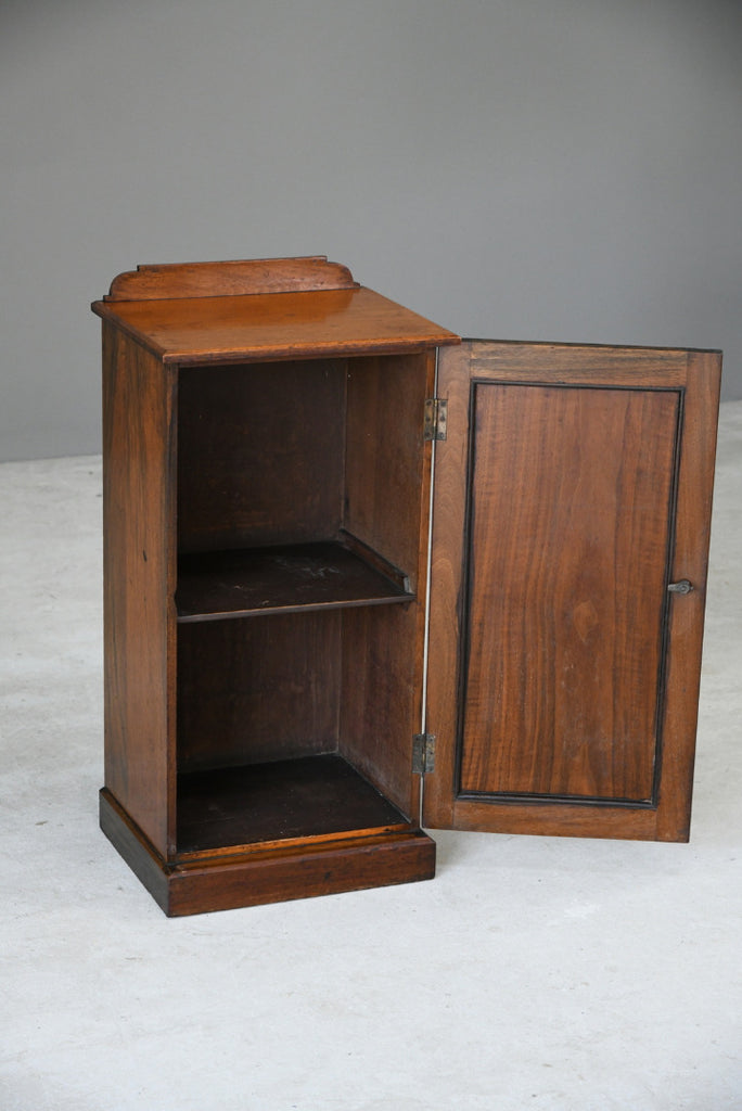 Antique Edwardian Walnut Bedside Cabinet