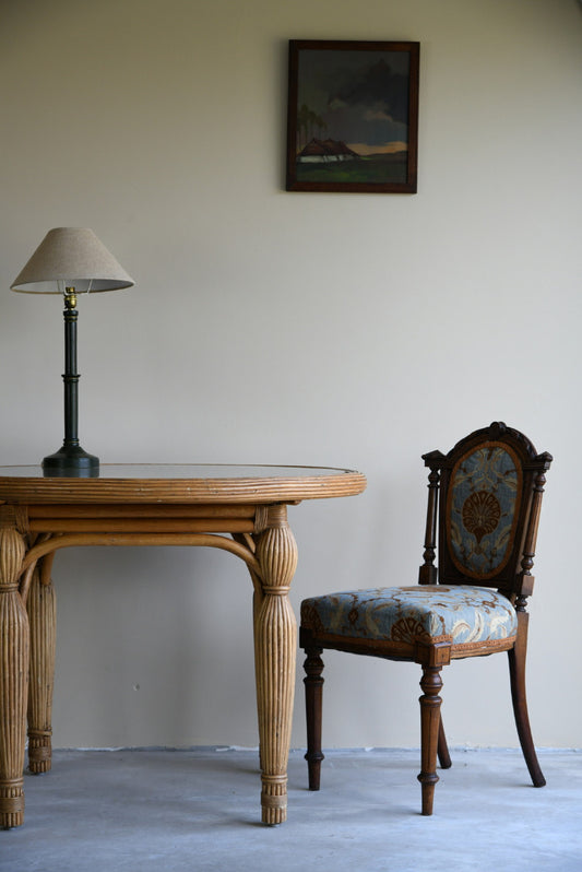 Round Cane Dining Table