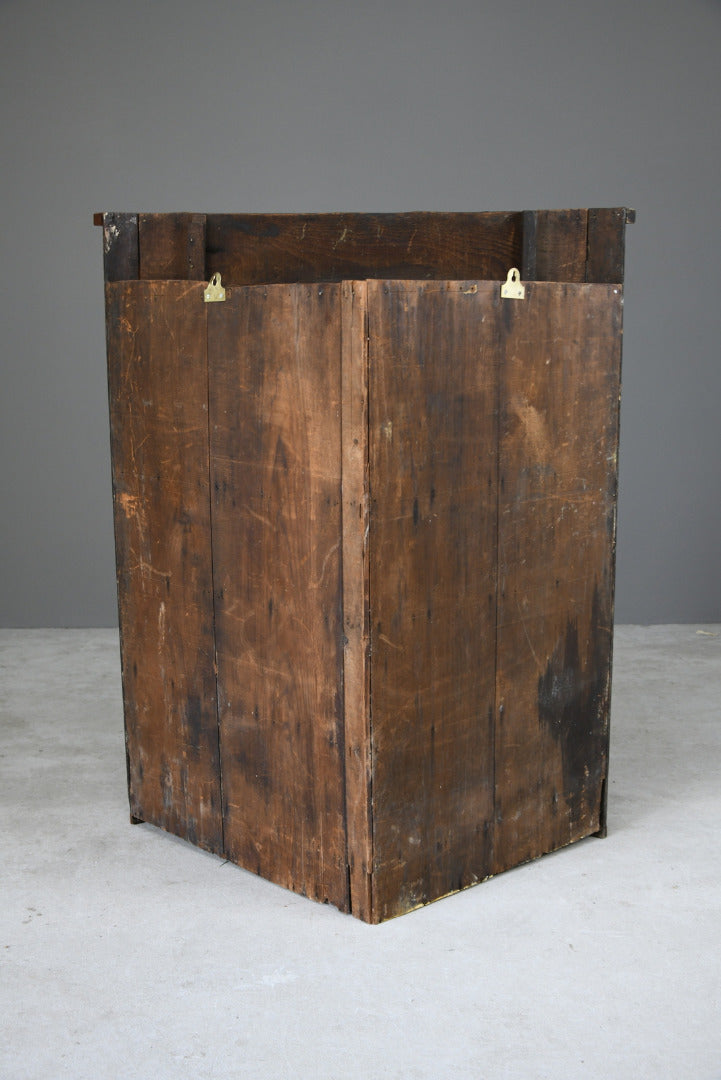 Antique Oak Corner Cupboard