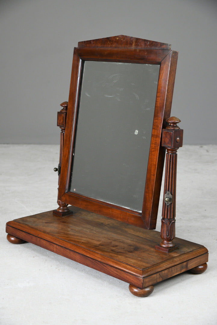 Antique Regency Mahogany Toilet Mirror