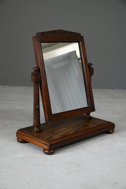 Antique Regency Mahogany Toilet Mirror