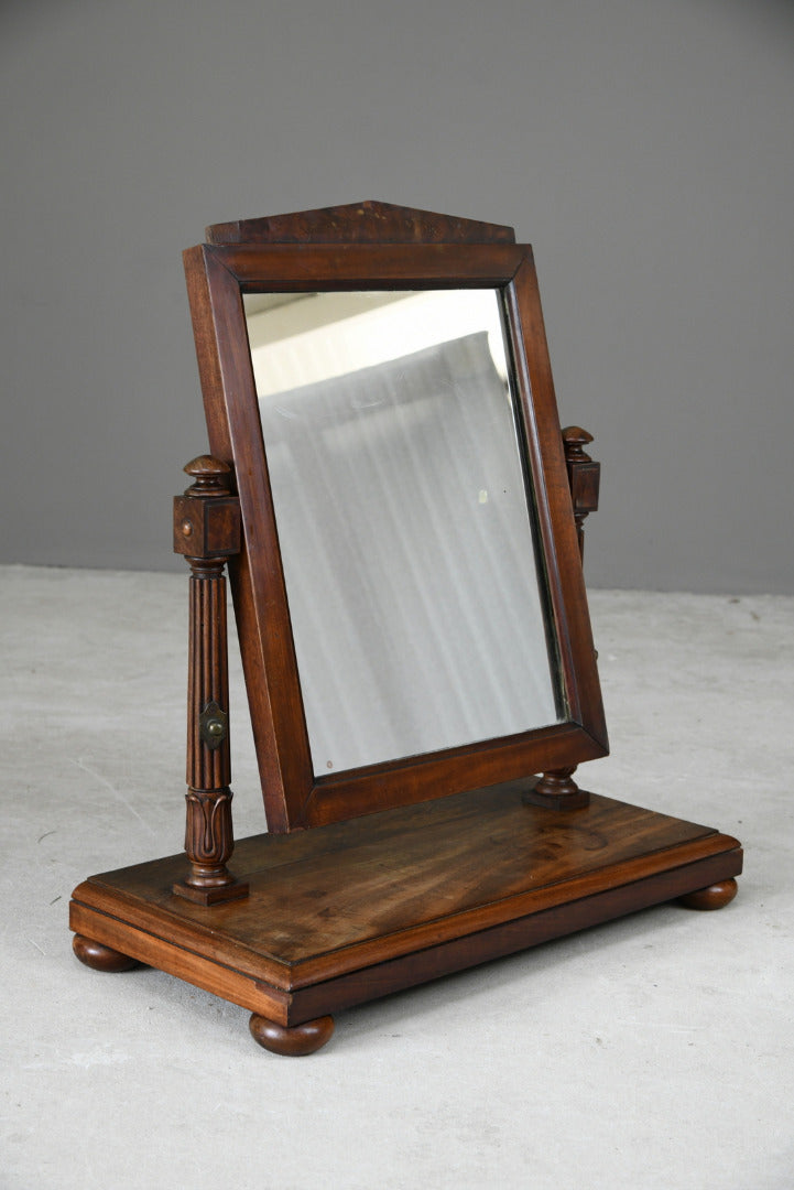 Antique Regency Mahogany Toilet Mirror