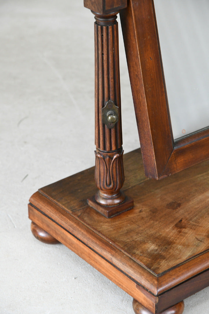 Antique Regency Mahogany Toilet Mirror