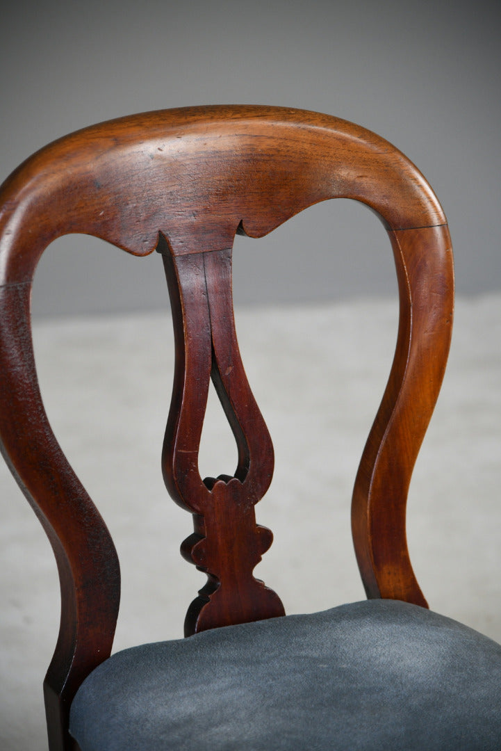 Pair Victorian Mahogany Dining Chairs