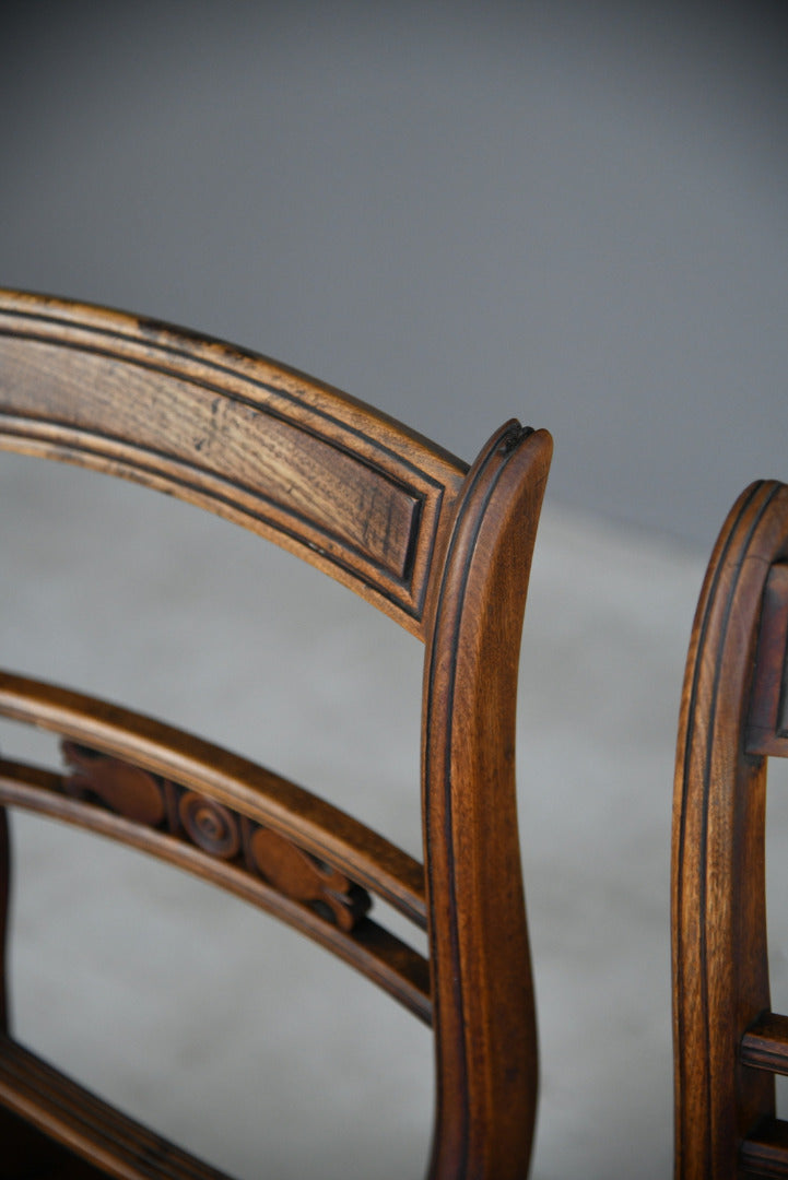 7 Antique Fruitwood Kitchen Chairs