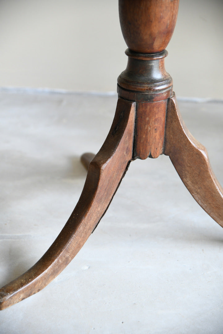 Rustic Oak Occasional Tripod Table