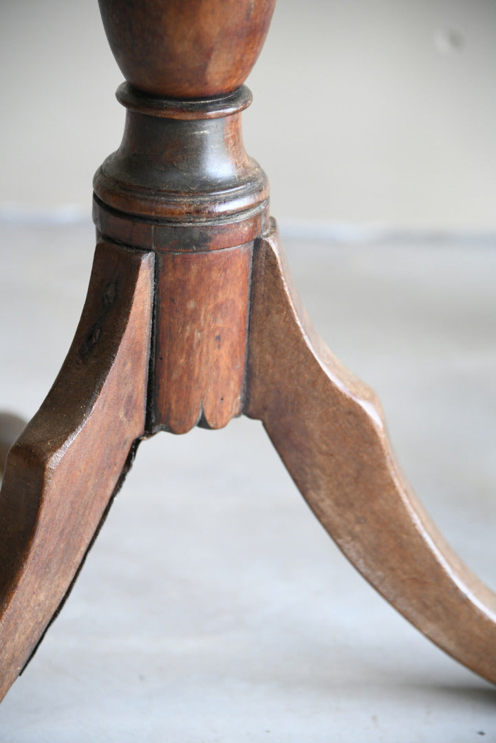 Rustic Oak Occasional Tripod Table