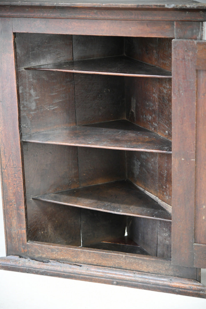 Georgian Oak Corner Cupboard