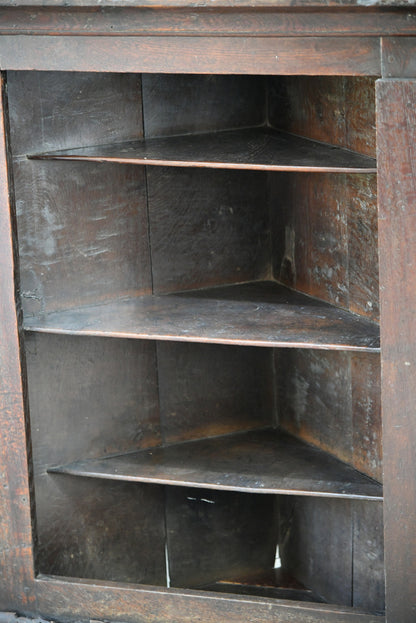 Georgian Oak Corner Cupboard