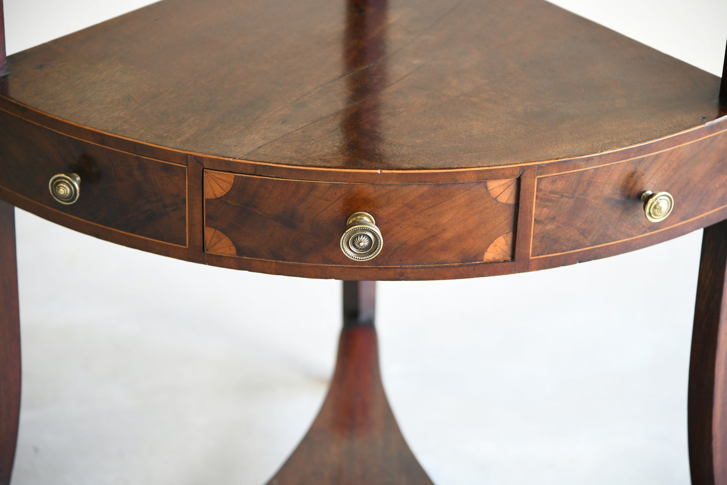 Antique Mahogany Corner Washstand