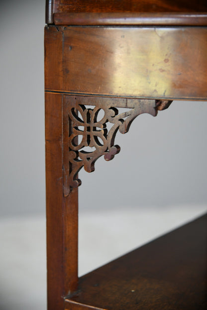 Antique Mahogany Corner Washstand