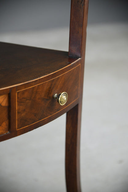 Antique Mahogany Corner Washstand