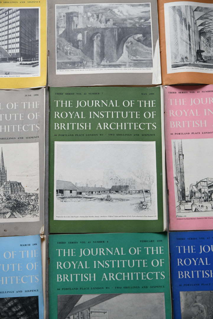 RIBA Journal 12 Issues 1956