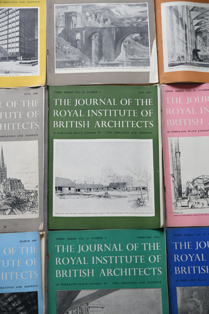 RIBA Journal 12 Issues 1956