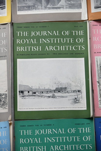 RIBA Journal 12 Issues 1956