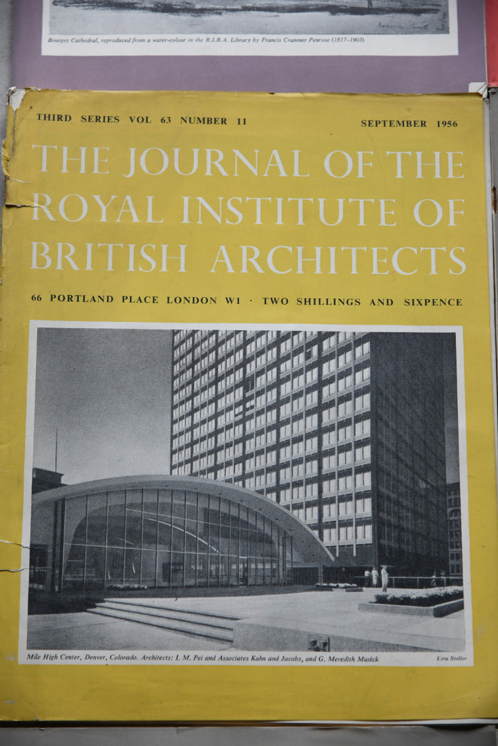 RIBA Journal 12 Issues 1956