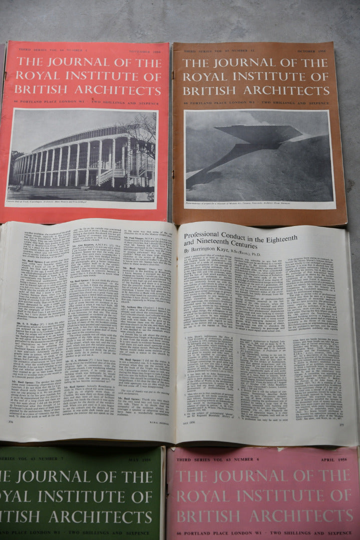 RIBA Journal 12 Issues 1956