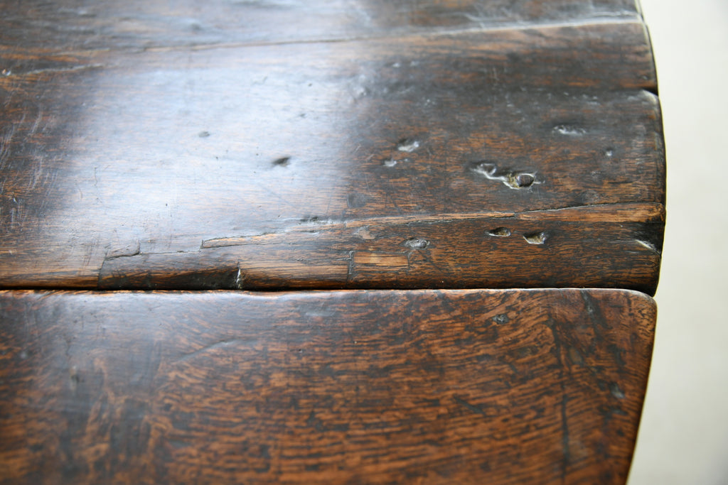 17th Century Oak Drop Leaf Table