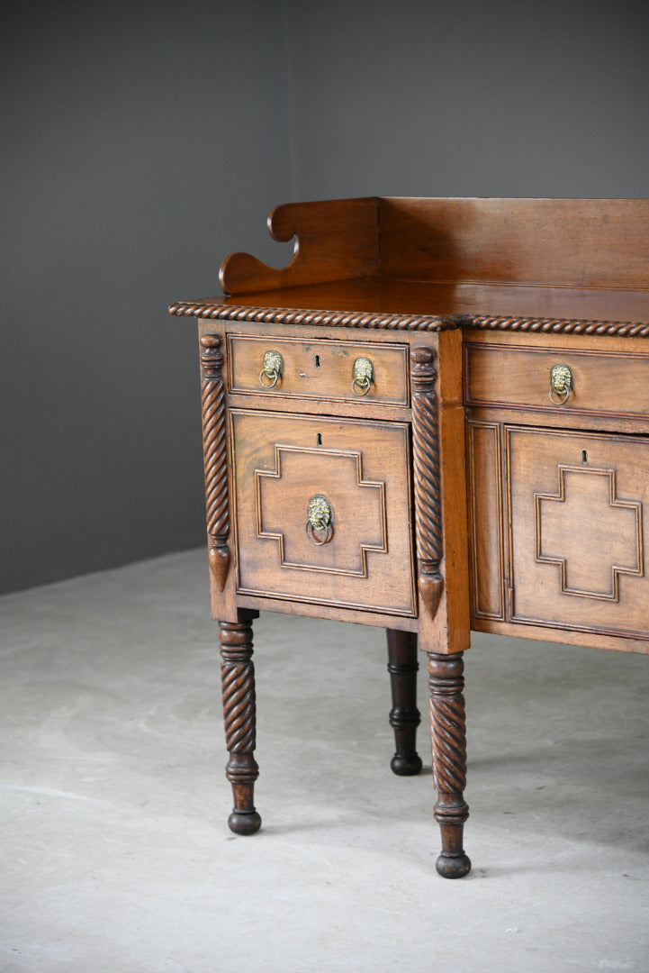 Large Mahogany Breakfront Sideboard