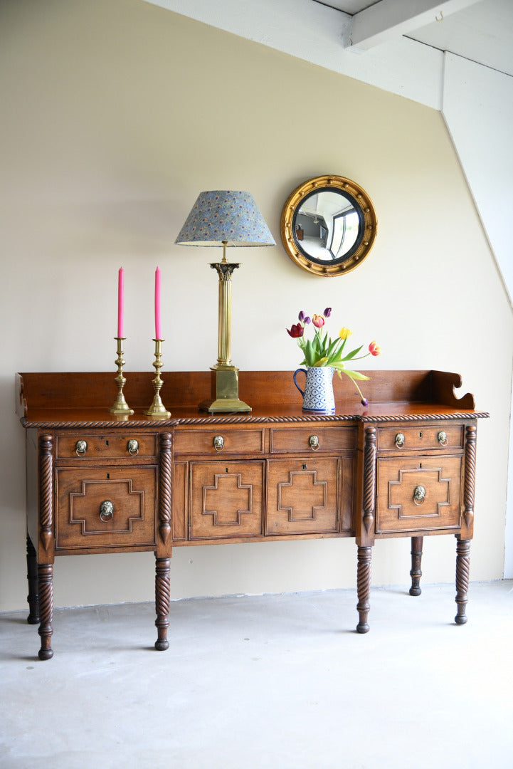 Large Mahogany Breakfront Sideboard