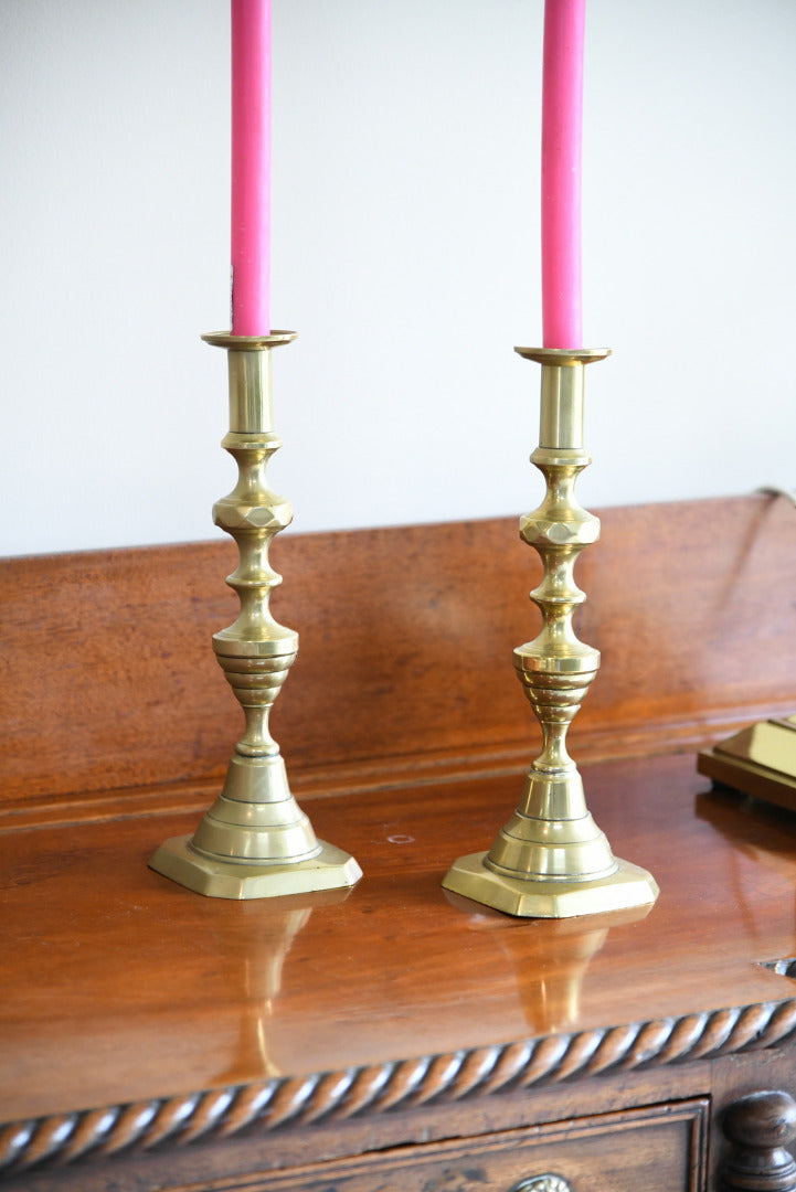 Antique Brass Candlesticks