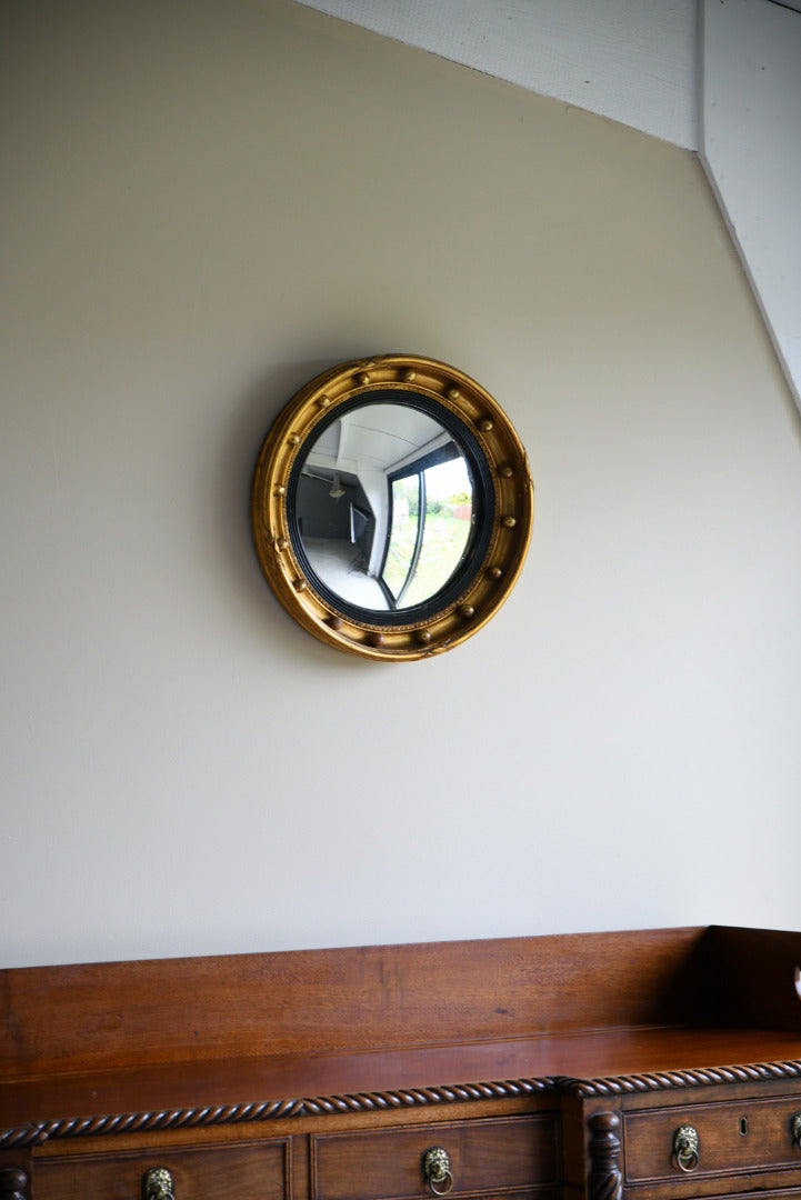 Regency Style Convex Wall Mirror