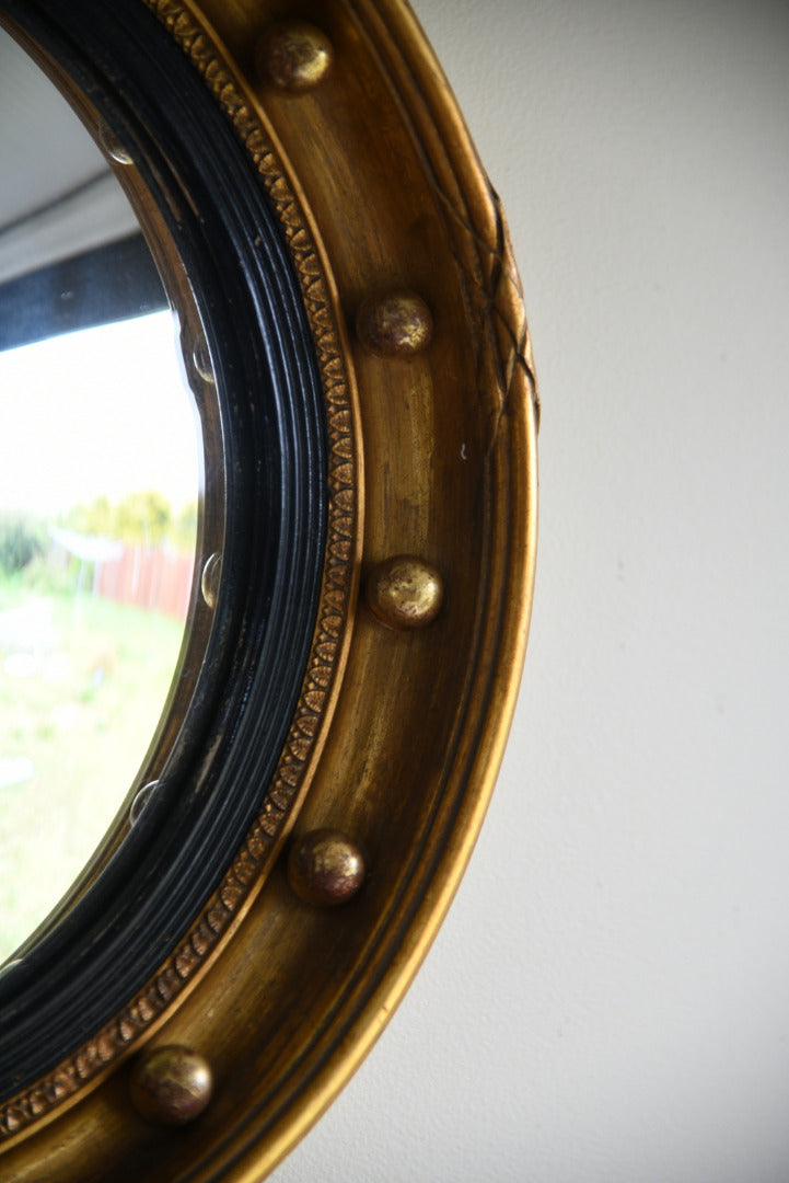 Regency Style Convex Wall Mirror