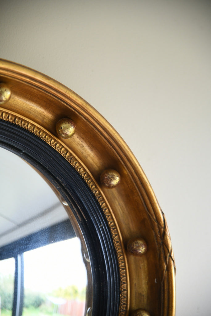 Regency Style Convex Wall Mirror