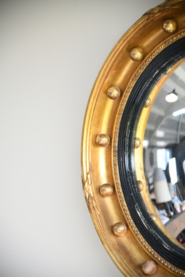 Regency Style Convex Wall Mirror