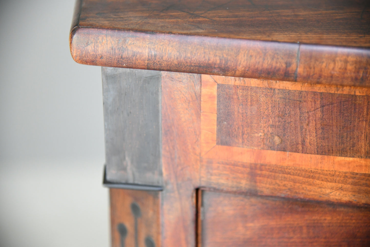 Mid 19th Century Mahogany Bow Front Chest of Drawers