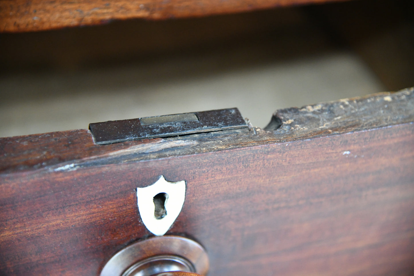 Mid 19th Century Mahogany Bow Front Chest of Drawers