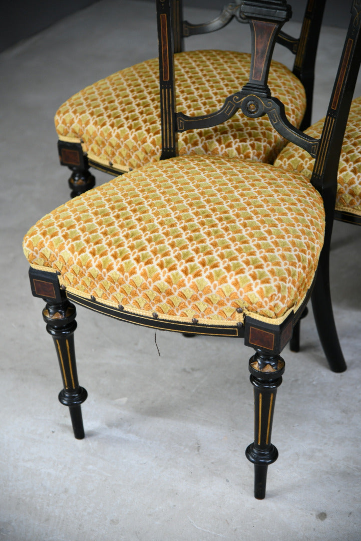 6 Victorian Aesthetic Movement Dining Chairs