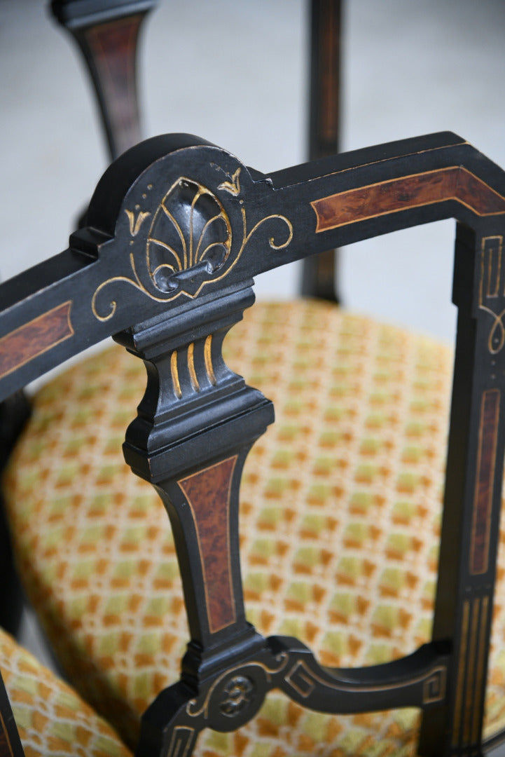 6 Victorian Aesthetic Movement Dining Chairs