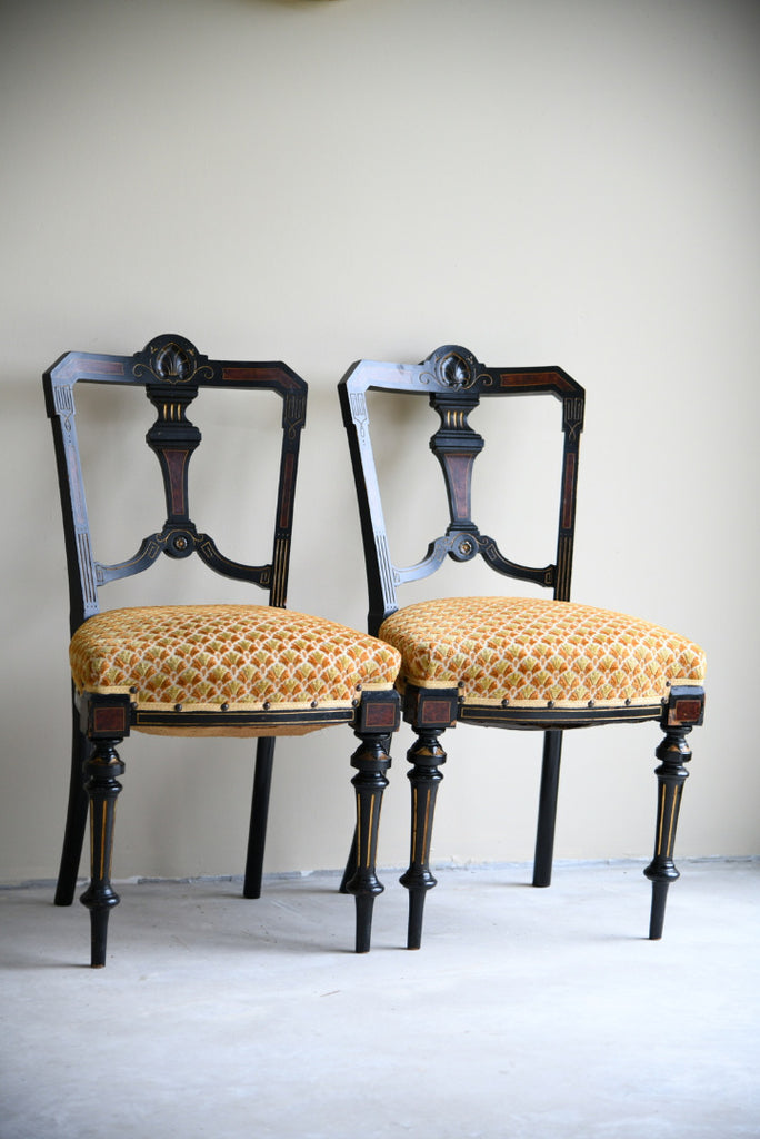 6 Victorian Aesthetic Movement Dining Chairs