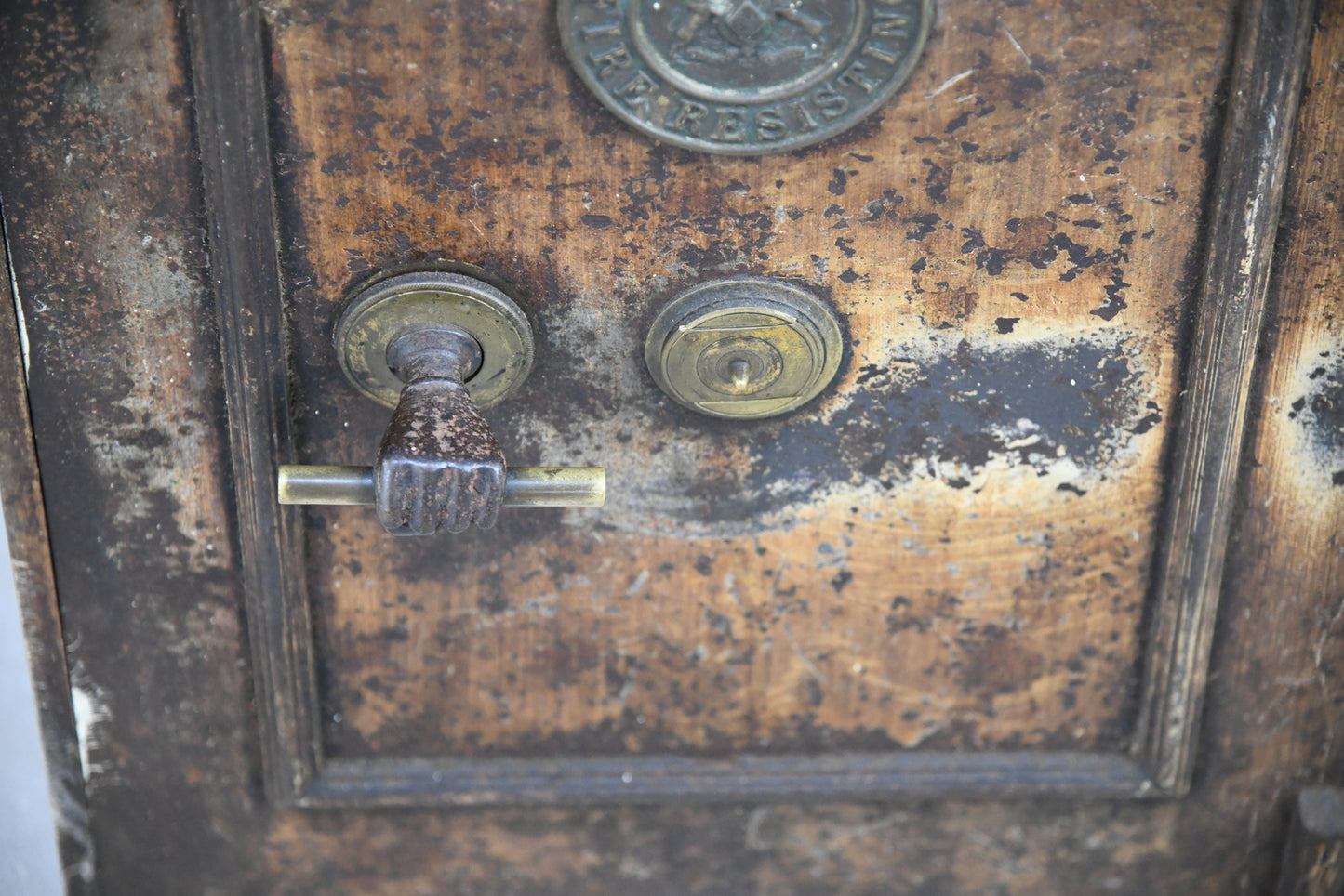 Antique Metal Safe