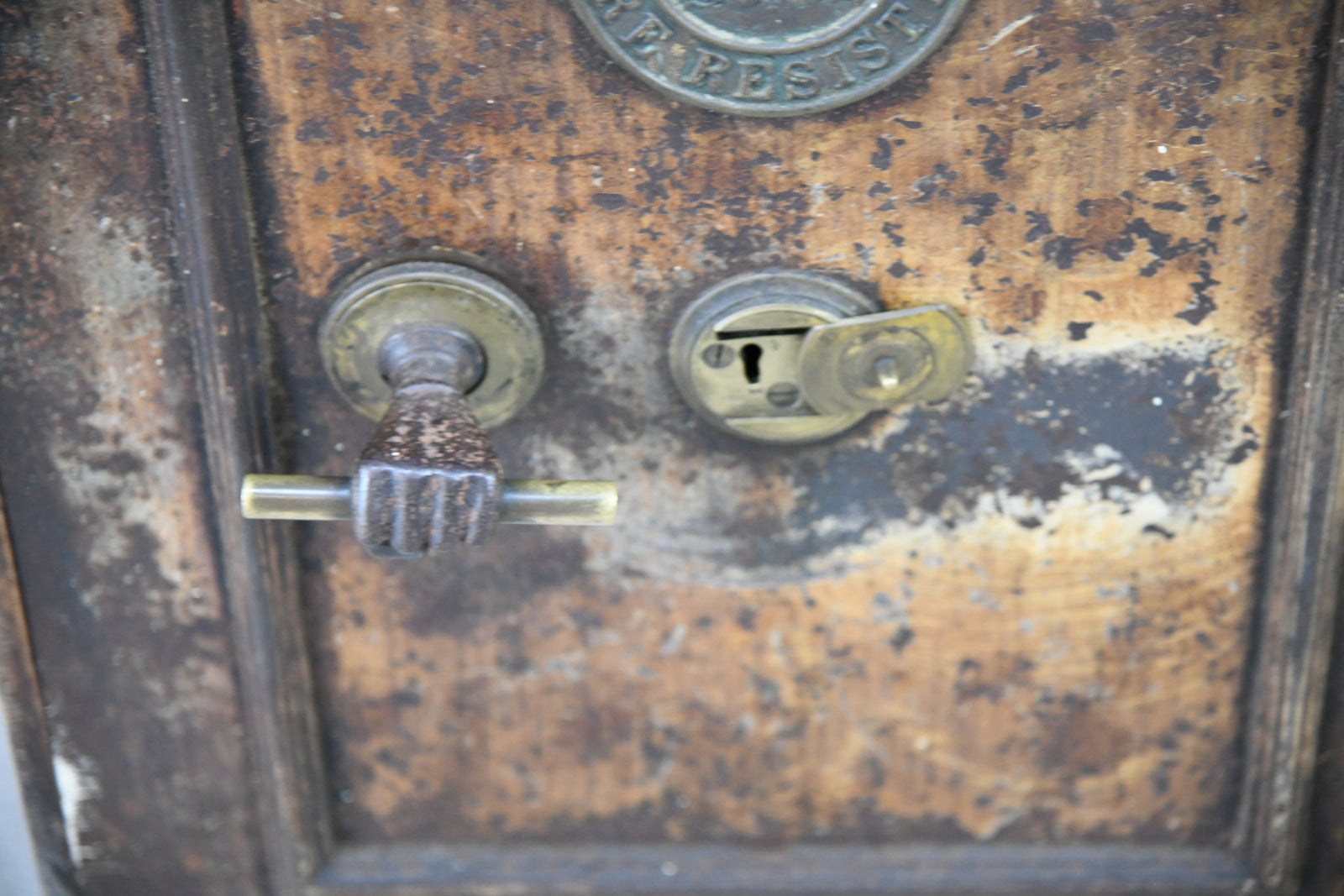 Antique Metal Safe