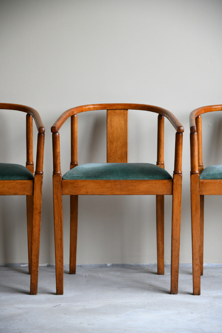 4 Mid Century Bentwood Dining Chairs