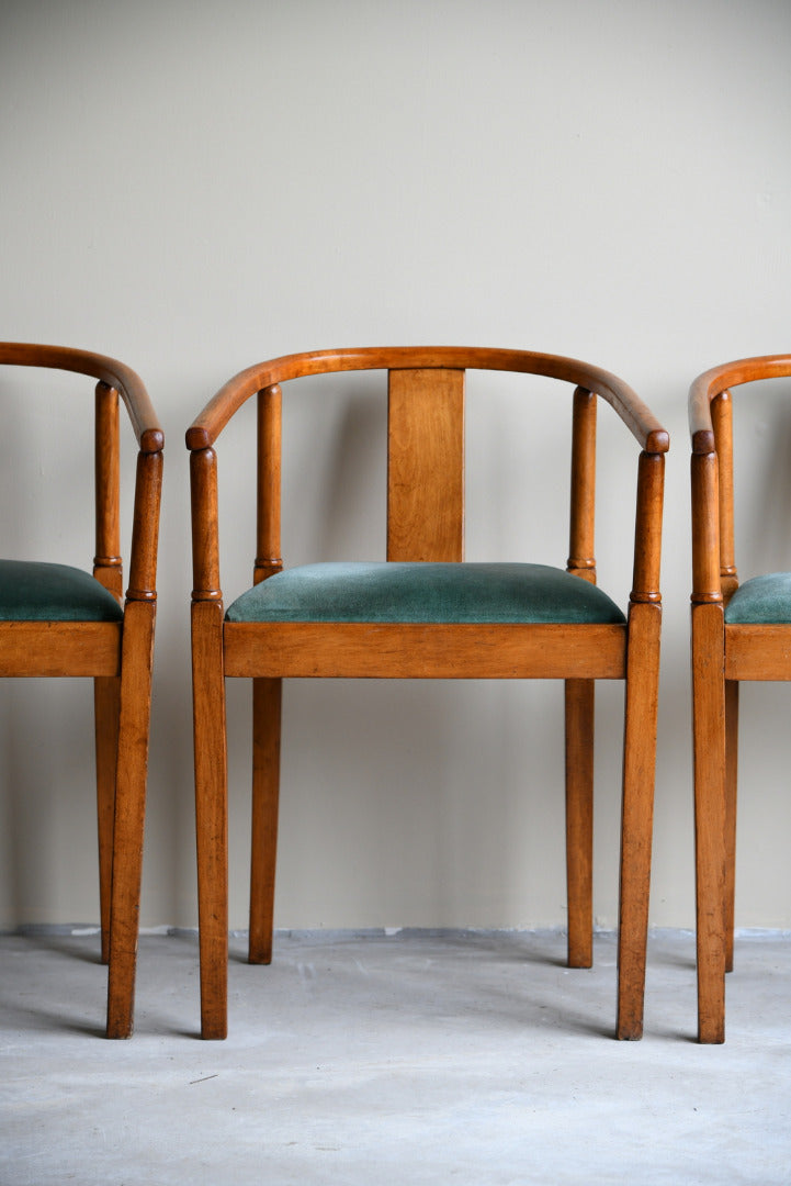 4 Mid Century Bentwood Dining Chairs