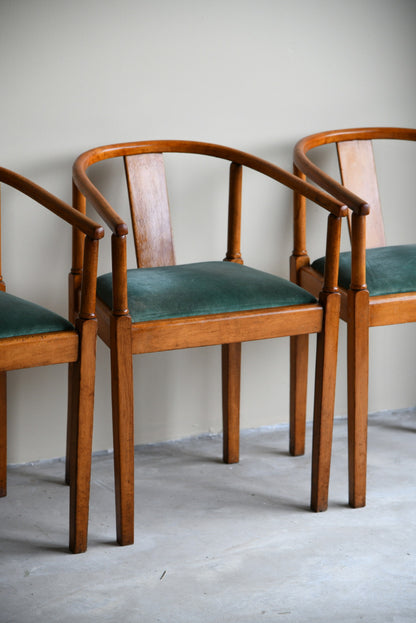 4 Mid Century Bentwood Dining Chairs