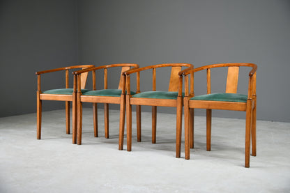 4 Mid Century Bentwood Dining Chairs