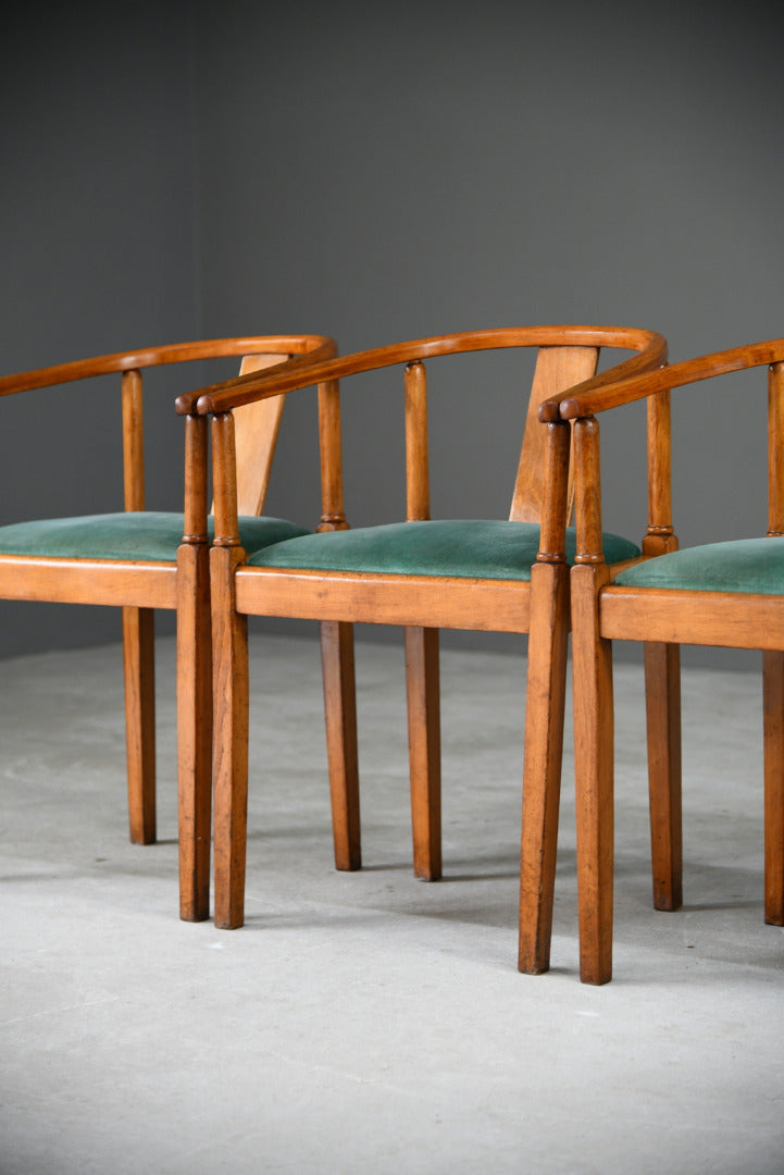 4 Mid Century Bentwood Dining Chairs