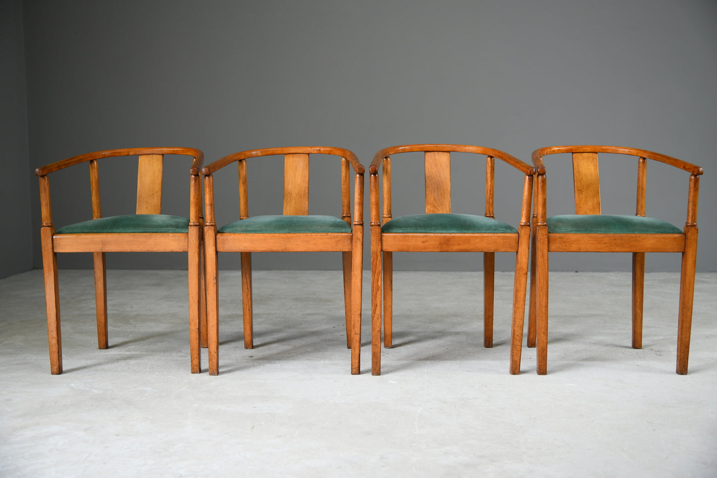 4 Mid Century Bentwood Dining Chairs