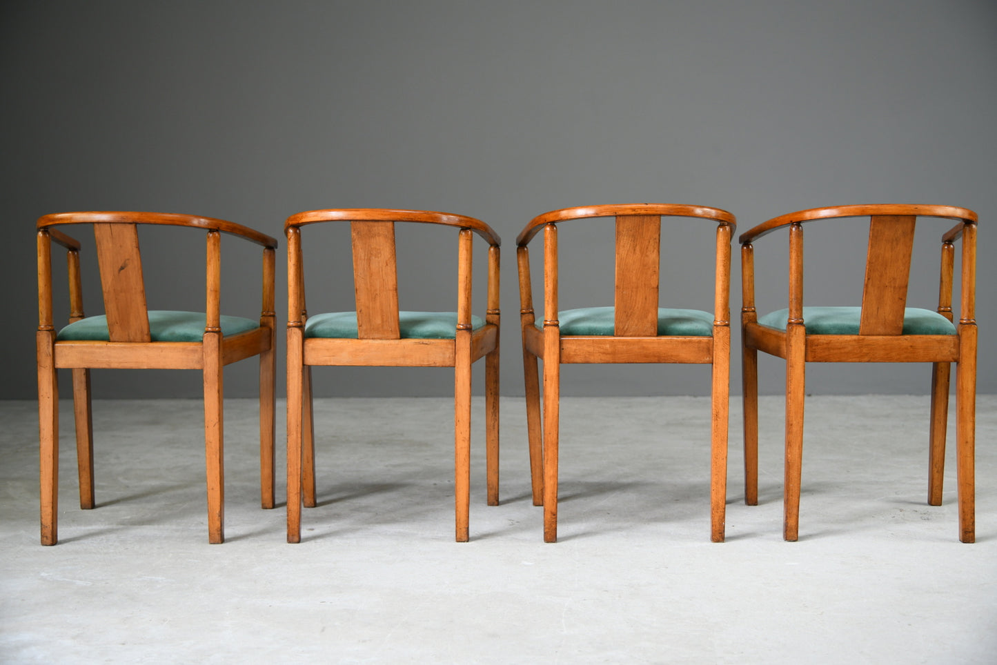 4 Mid Century Bentwood Dining Chairs