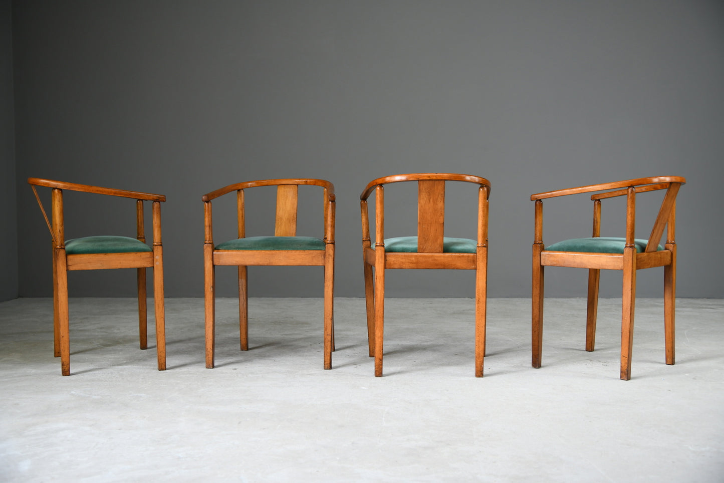 4 Mid Century Bentwood Dining Chairs