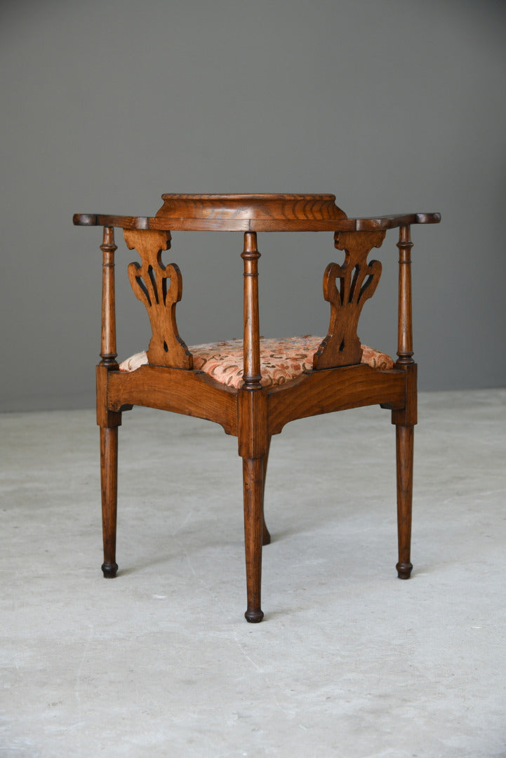 Antique Oak Corner Chair