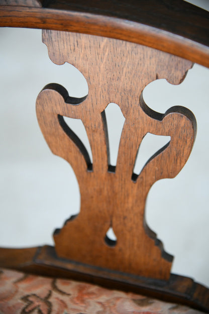 Antique Oak Corner Chair