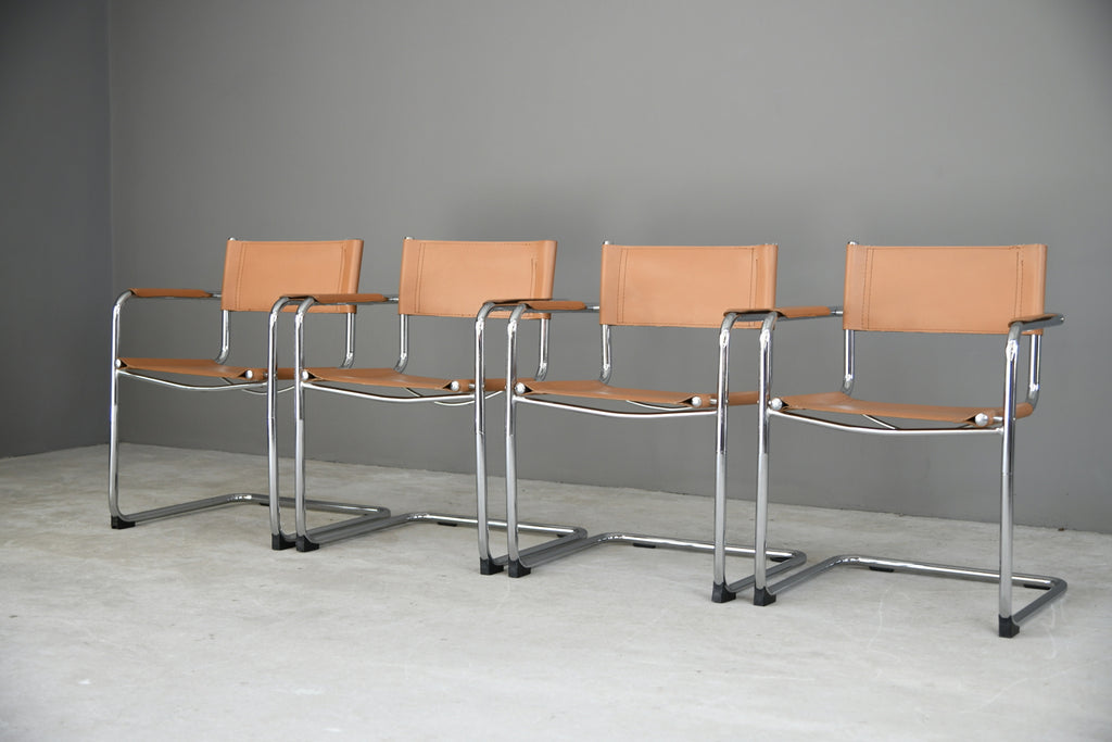 4 x S34 Mart Stam Style Cantilever Dining Chairs